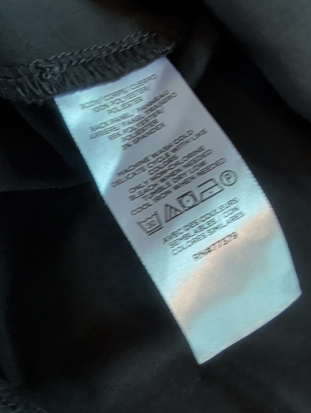 Ann Taylor Black Short-Sleeve Crew Neck Top - Picture 3 of 4